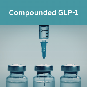 Compounded GLP-1 with photo of syringe